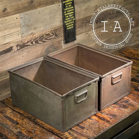 used metal box|metal boxes for storage.